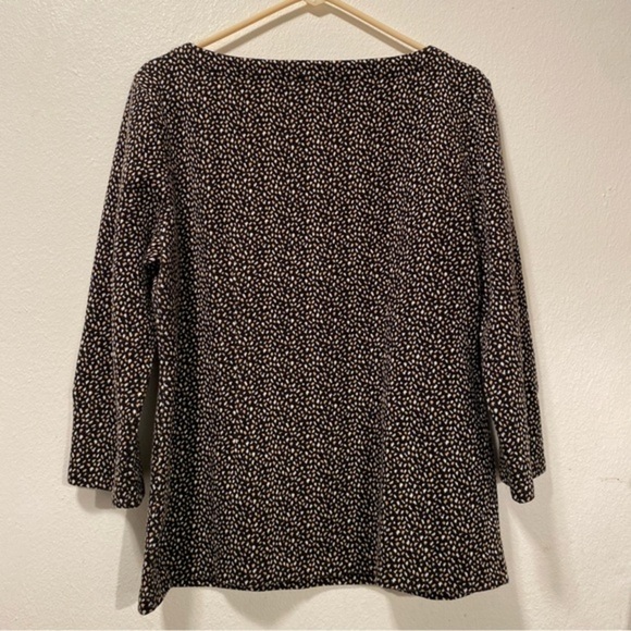 Talbots Top Size Large Women’s Pullover Black Cotton Blend - Picture 2 of 10